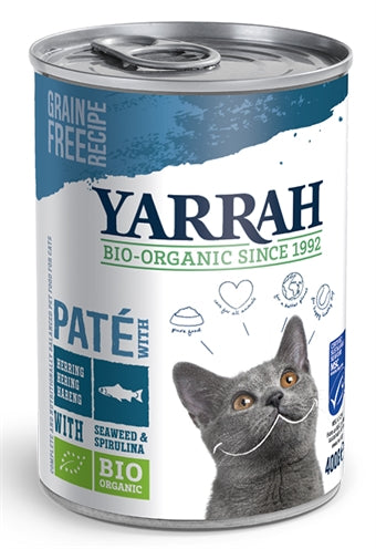 Yarrah Yarra Katze Zinn Pastete Fisch 12X400 GR