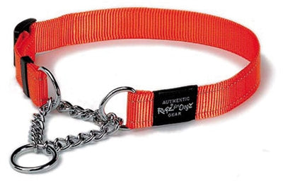 Rogz For Dogs Holzfäller-Halbschlupfkragen Orange 25 MMX43-73 CM