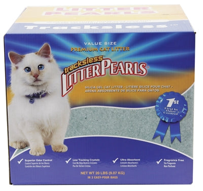 Litter Pearls Kristallklares Katzenstreu Litter Pearls Trackless 18,6 LTR 8,9 KG