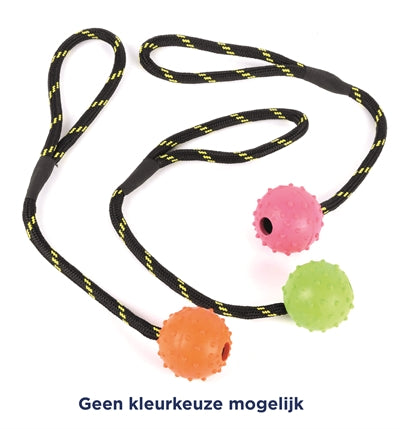 Happy Pet Zäh Spielzeug Ball Bespickt, Um Seil Gummi