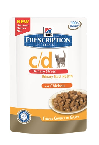 Hill's Prescription Diet Hügelkatze C/D Harnstress Huhn 12X85 GR