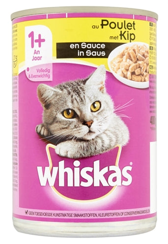 Whiskas Dose Erwachsene Stücke In Sauce Huhn 12X400 GR