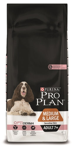 Pro Plan Hund Erwachsene Mittelgross/Gross 7+ Empfindliche Haut 14 KG