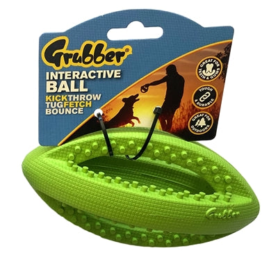 Happy Pet Grubber Interaktiver Rugby-Ball Mini Sortiert 19X9X9 CM