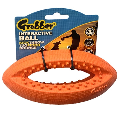 Happy Pet Grubber Interaktiver Rugby-Ball Mini Sortiert 19X9X9 CM