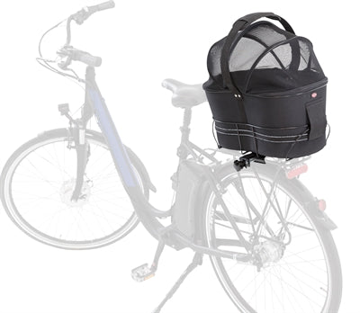 Trixie Fahrradkorb Hinten Schwarz Mit Kissen Und Haube 29X42X48 CM