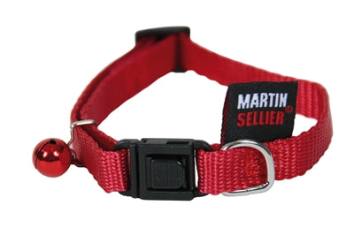 Martin Katzenhalsband Nylon Uni Rot 20-30X1 CM