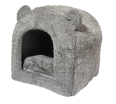 40 Winks Rosenholz Katzenkorb Iglu Teddy Grau 38X38X40 CM