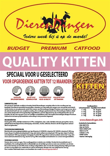 Markenlos Budget Premium-Katzenfutter Qualität Kätzchen 15 KG