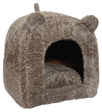 40 Winks Palisander-Katzenkorb Iglu Teddybraun 38X38X40 CM