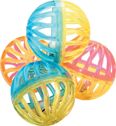 Zolux Katzenspielzeug Ball Twist Mit Glocke Assortiert 4 CM 4 ST