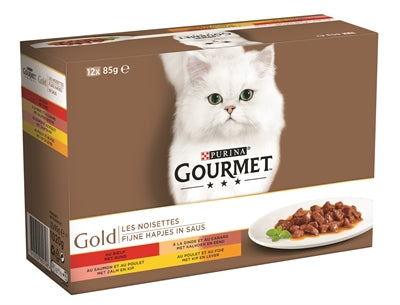 Gourmet-Gold 12Er-Pack Feine Bissen 12X85 GR