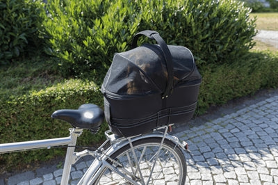 Trixie Fahrradkorb Gepäckträger Breit Schwarz 60X29X49 CM