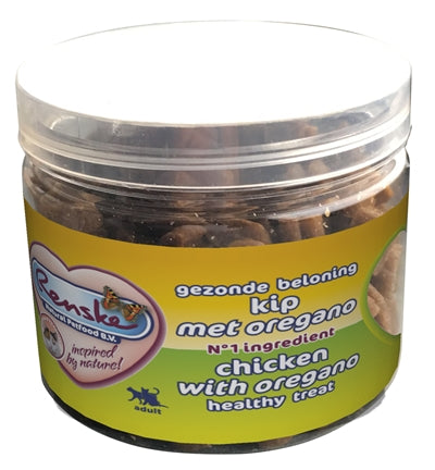 Renske Katze Gesunde Belohnung Mini-Herzen Huhn / Oregano 100 GR