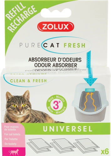 Zolux Clean &amp; Fresh Universal-Filter-Abfallbehälter 6 ST