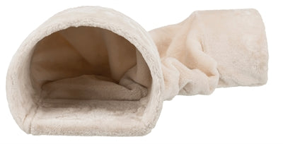 Trixie Spiel Tunnel Kaninchen / Meerschweinchen Plüsch Beige 80X27X21 CM