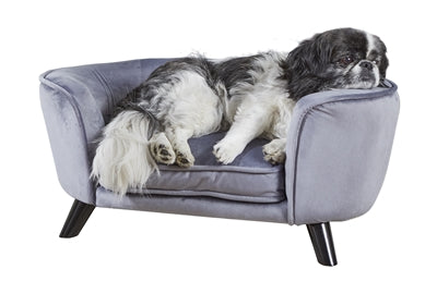 Enchanted Pet Verzauberter Hundekorb / Sofa Romy Zinngrau 67,5X40,5X30,5 CM