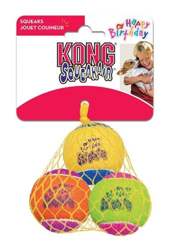 Kong Squeakair Geburtstagsbälle 6,5 CM 3 ST