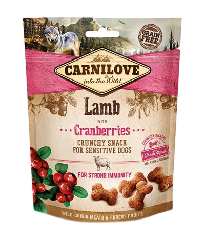 Carnilove Knuspriger Snack Lamm / Preiselbeeren 200 GR