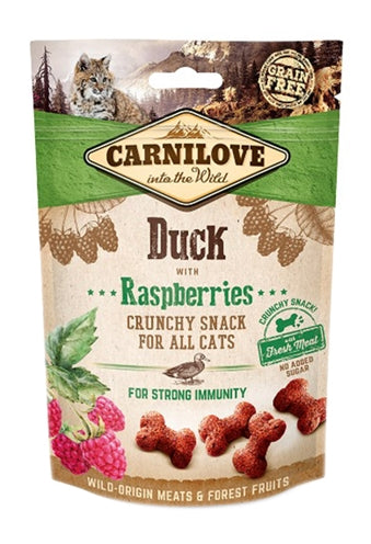 Carnilove Knusprige Snack-Ente / Himbeere 50 GR