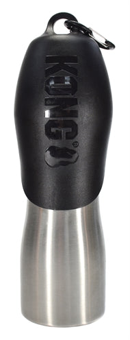 Kong H2O Trinkflasche Edelstahl Schwarz