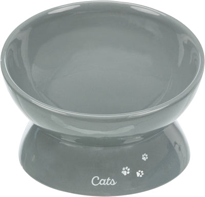 Trixie Futterschale Katze Xxl Keramik Erhöht Grau 350 ML 17 CM