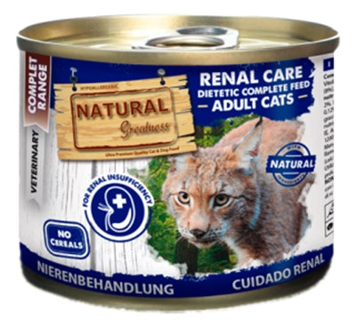 Natural Greatness Natürliche Grösse Katze Nierenpflege Ernährung Ernährung Junior / Erwachsener 200 GR