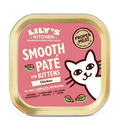 Lily's Kitchen Katze Kätzchen Glatt Pastete Huhn 19X85 GR