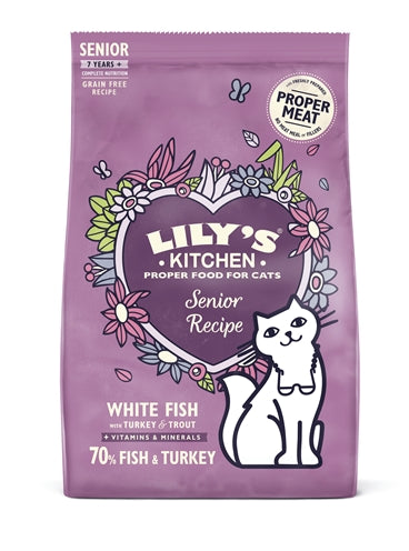 Lily's Kitchen Cat Senior Rezept Für Fisch/Truthahn 800 GR