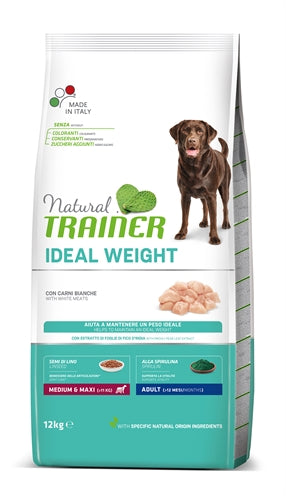 Natural Trainer Idealgewicht Erwachsene Medium / Maxi Weisses Fleisch 12 KG