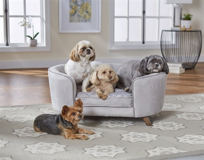 Enchanted Pet Verzauberter Hundekorb / Sofa Quicksilver Silber 84X57X35,5 CM