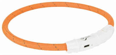 Trixie Halsband Hund Blitzlicht Halsband Usb Tpu / Nylon Orange