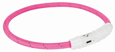 Trixie Halsband Hund Blitzlicht Halsband Usb Tpu / Nylon Rosa