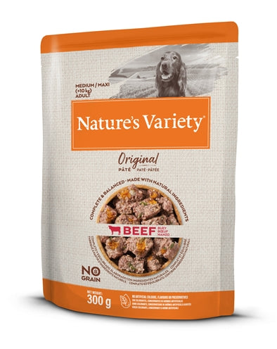 Natures Variety Original Erwachsene Medium / Maxi Pouch Rindfleisch No Grain