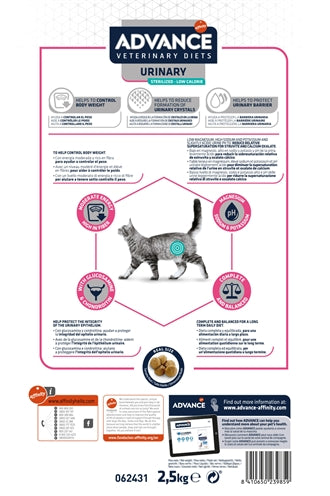 Advance Veterinary Diet Katzenurin Sterilisiert Weniger Kalorien