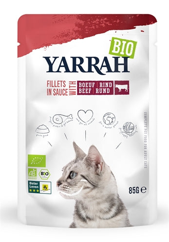 Yarrah Bio-Filets Mit Rindfleisch In Sauce 14X85 GR