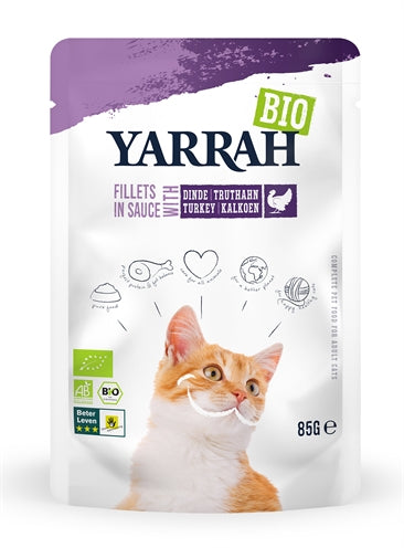 Yarrah Bio-Filets Mit Pute In Sauce 14X85 GR