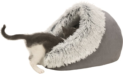 Trixie Cat Basket Iglo Harvey Grau/Weiss-Schwarz 41X35X26 CM