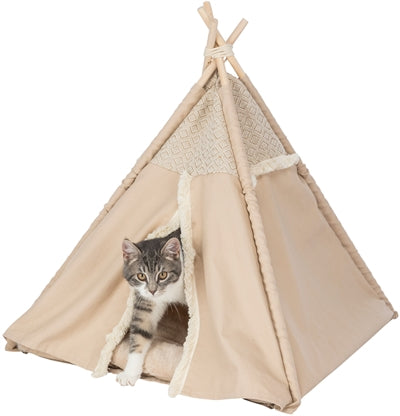 Trixie Katze Korb Tipi Boho Beige 55X55X65 CM