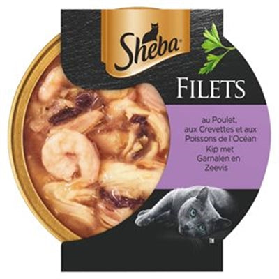 Sheba Huhn / Garnelen / Meeresfisch In Sauce 16X60 GR