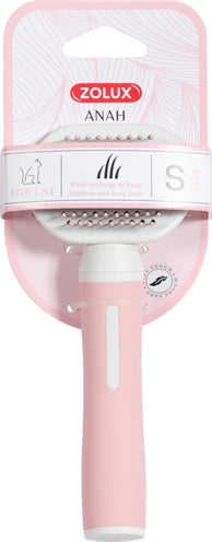 Zolux Anah Slicker Brush Soft Rosa/Weiss