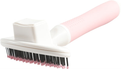 Zolux Anah Slicker Brush Soft Einziehbar Rosa/Weiss