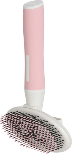 Zolux Anah Slicker Brush Soft Einziehbar Rosa/Weiss