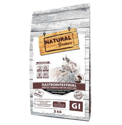 Natural Greatness Veterinary Diet Katze Magen-Darm Komplett 5 KG