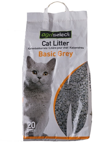 Agriselect Basic Grey Katzenstreu 20 LTR