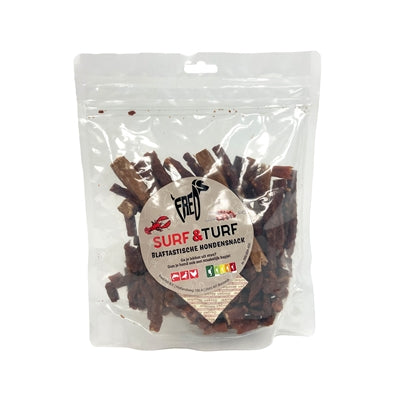 Freds Surf &amp; Turf Fisch- Und Fleischsnacks Blaftastic Hundesnack