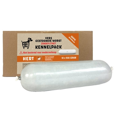 Freds Gedämpfte Frischfleischwurst Kennelpack Hirsch Getreide- Und Glutenfrei