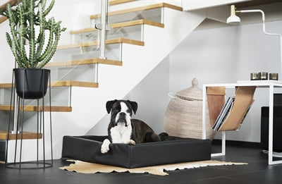 Bia Bed Bia-Bettbezug Aus Kunstleder Hundekorb Schwarz