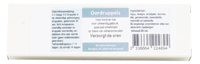 Dierendrogist Tierchemiker Ohrentropfen Hund / Katze 20 ML