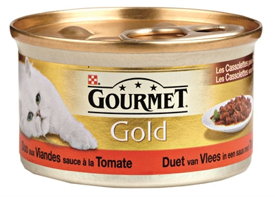 Gourmet-Gold-Cassolettes-Fleischduett In Sauce Mit Tomaten 24X85 GR